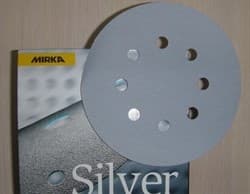 Круг шлифовальный абразивный Mirka Q Silver 125 мм 8 отв P400 фото 2