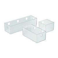 Комплект контейнеров banio, пластик, прозрачный/белый 9153388 Hettich