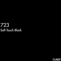 МДФ ламинированная цветная для фасадов Черный soft touch 723  2800*1220*18 (матовый) AGT 2гр