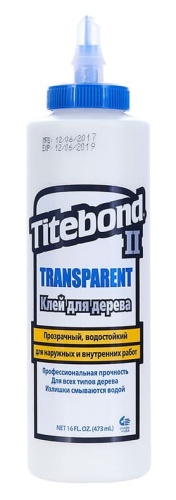 Клей Тайтбонд II Transparent Premium Wood Glue 473 мл для дерева ПВА