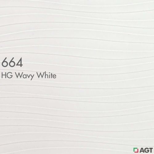 МДФ ламинированная цветная для фасадов  Белая волна 664  2800*1220*8 (глянец) AGT 3гр фото 2