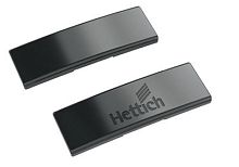 Заглушка на консоль петли sensys, с логотипом hettich, сталь, черный обсидиан 9091821 Hettich