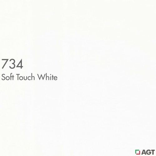 МДФ ламинированная цветная для фасадов  Белый soft touch 734  2800*1220*8 (матовый) AGT 2гр фото 2