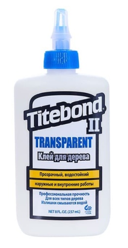 Клей Тайтбонд II Transparent Premium Wood Glue 237 мл для дерева ПВА