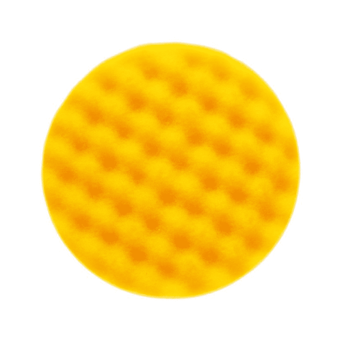Рельефный поролоновый полировальный диск 85мм жёлтый