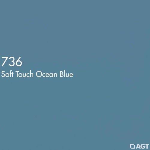 МДФ ламинированная цветная для фасадов Голубой шелк soft touch 736  2800*1220*8 (матовый) AGT 2гр фото 2
