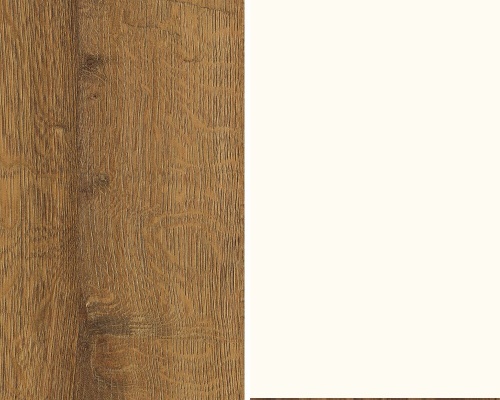 Стеновая панель для кухни 4100*640*8 мм Дуб Шерман коньяк коричневый/Белый базовый H1344 /W908 ST32 4 Эггер