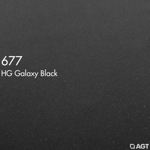 МДФ ламинированная цветная для фасадов  Черный галакси 677  2800*1220*8 (глянец) AGT 4гр