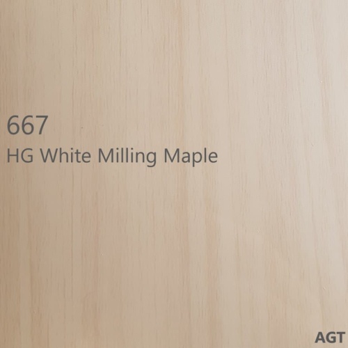 МДФ ламинированная цветная для фасадов  Белый клен 667  2800*1220*8 (глянец) AGT 3гр фото 2