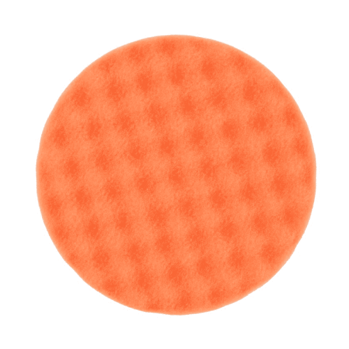 Рельефный поролоновый полировальный диск 85мм оранжевый